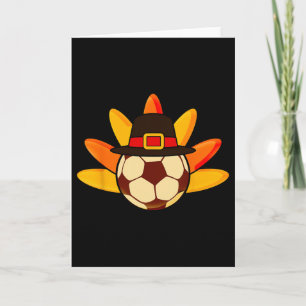 Carte Dinde mignonne de soccer Ll pour bébé soccer de Th