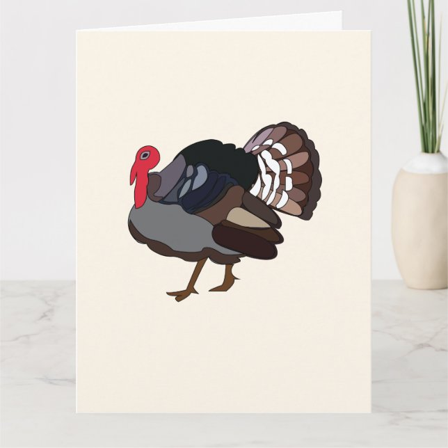 Carte Dinde Oiseau Dinde (Devant)