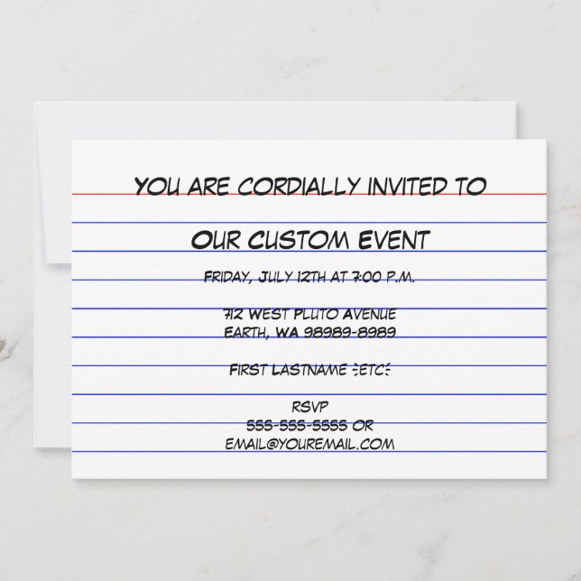 Carte d'index (Devant)