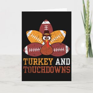 Carte Dindon Et Touchdowns Thanksgiving Footll Enfants T