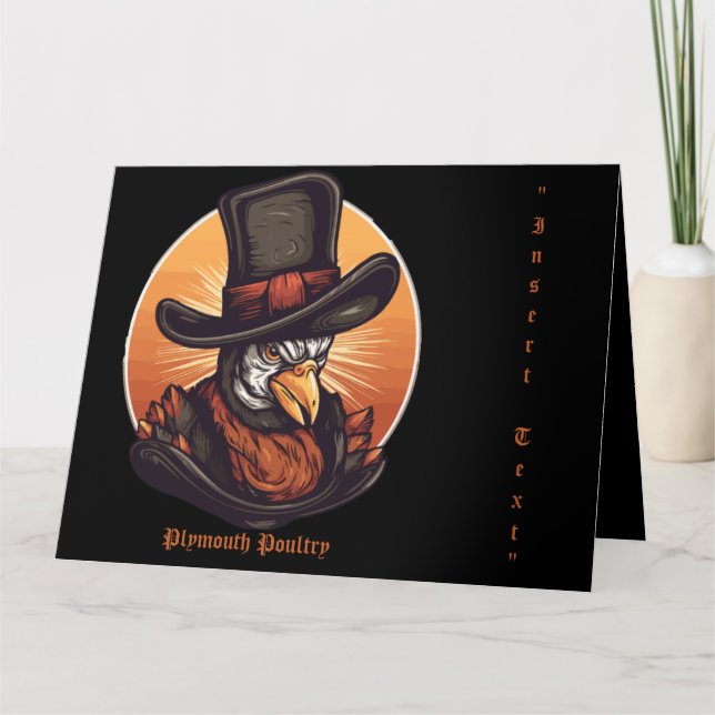 Carte Dindon Mayflower (Devant)