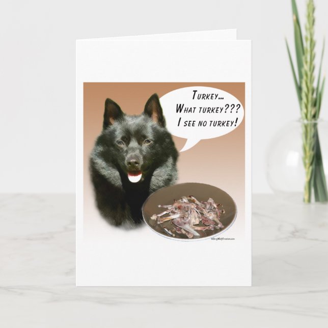 Carte Dindon Schipperke (Devant)