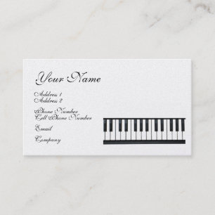 Carte d'industrie musicale - clavier - piano