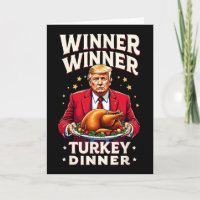 Dîner de dinde de gagnant de Trump drôle de gagnan