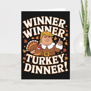 Carte Dîner de dinde gagnant gagnant Drôle de Trump Than