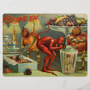 Carte Dîner d'Halloween