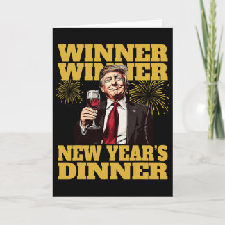 Carte Dîner du Nouvel An de Trump 2025 