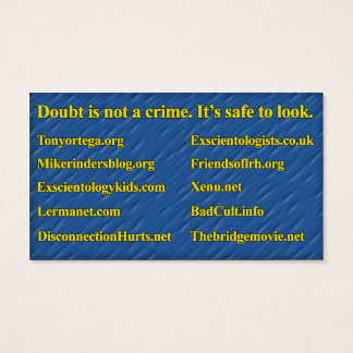 Carte d'information antiscientologie (personnel de