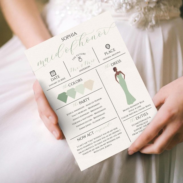 Carte d'information de la fête nuptiale Serez-vous (Créateur téléchargé)