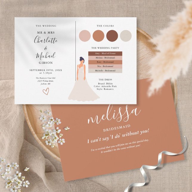 Carte d'information de mariage avec script de sign (Créateur téléchargé)