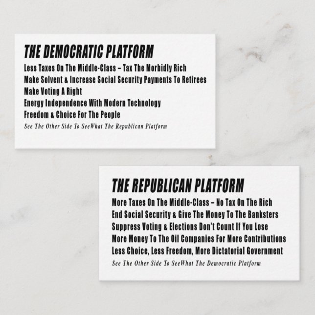 Carte d'information de vote (Devant / Derrière)