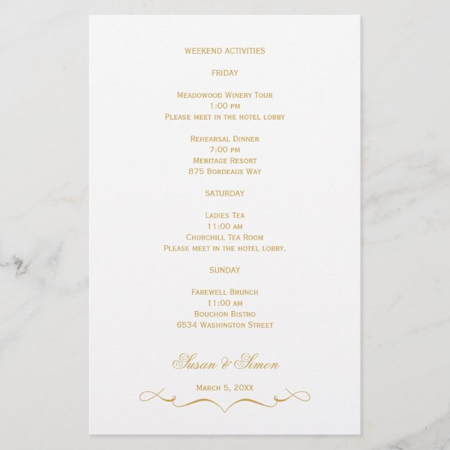 Carte d'information élégante du Mariage de script  (Devant)
