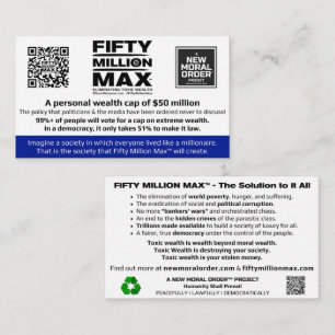 Carte d'information Max™ 50 millions 3,5 pouces x