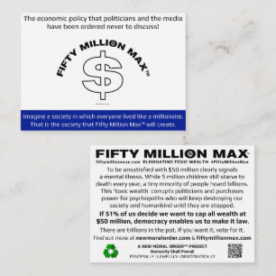 Carte d'information Max™ 50 millions 3,5 pouces x