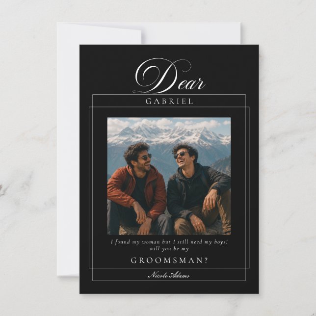 Carte d'information pour demande de témoin de mari (Devant)