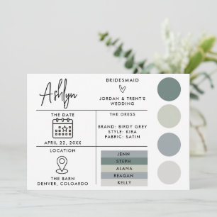 Carte d'information pour Mariage
