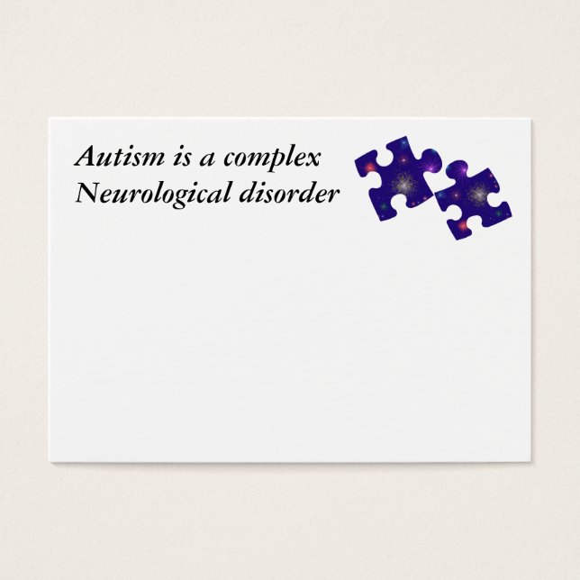 Carte d'information sur l'autisme - personnalisabl (Devant)