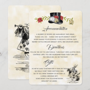 Carte d'informations supplémentaires Alice au pays