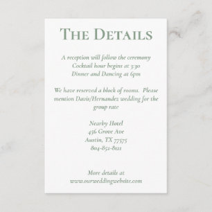 Carte d'informations sur la floraison de la broche