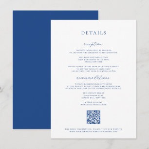 Carte d'informations sur le Mariage bleu français
