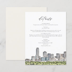 Carte d'informations sur le Mariage DALLAS Waterco