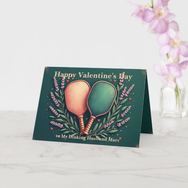 Carte Dinks à la lavande & Lobs d'amour 💘 Saint-Valenti (Orchidée)