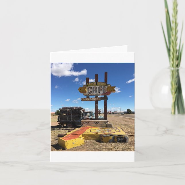 Carte dinner in tucumcari notecard (blanches inside) (Devant)