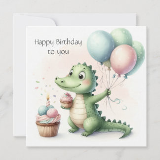 Carte dinosaur anniversaire Personnaliser Personnalisé
