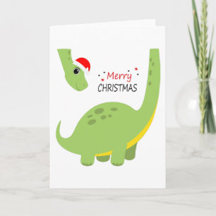 Carte Dinosaur cadeau de Noël pour enfants, décoration f