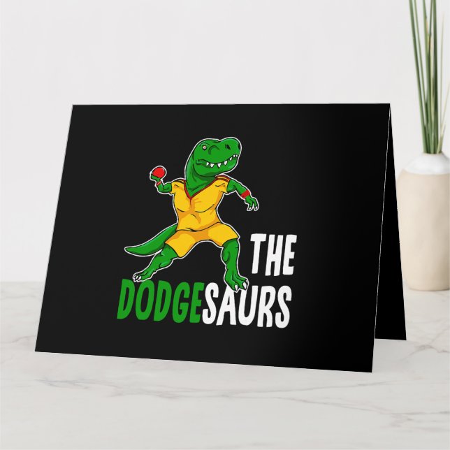 Carte Dinosaur Dodgeball Team Nom Dinosaur Dodgeb (Devant)