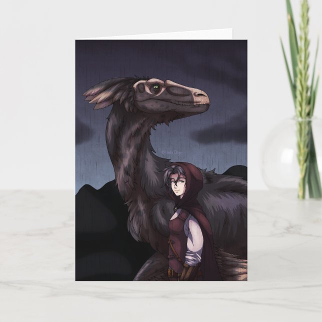 Carte Dinosaur du Jour de la Pluie (Devant)