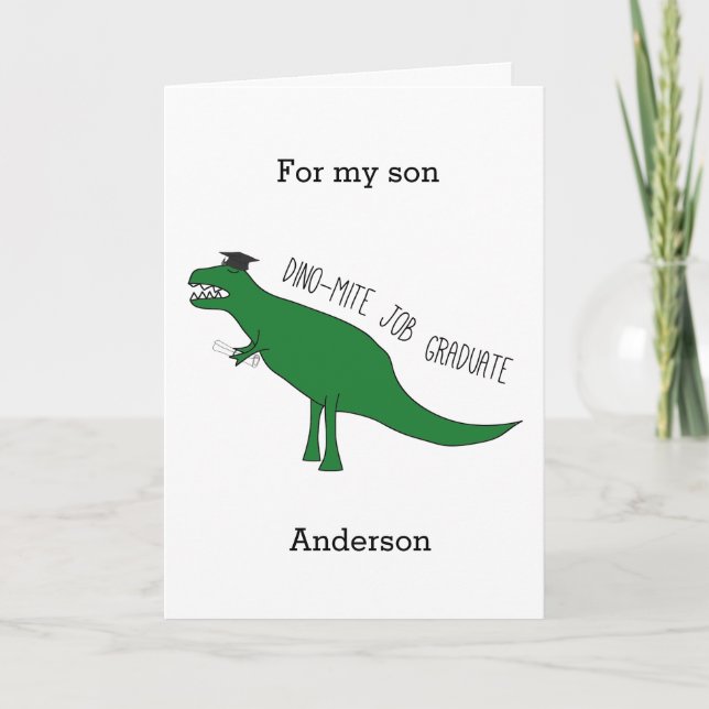 Carte Dinosaur Enfant de la maternelle (Devant)