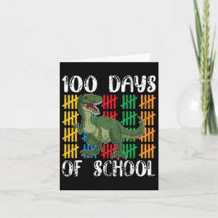 Carte Dinosaur Étudiants Garçons Enfants Don 100 Jours D