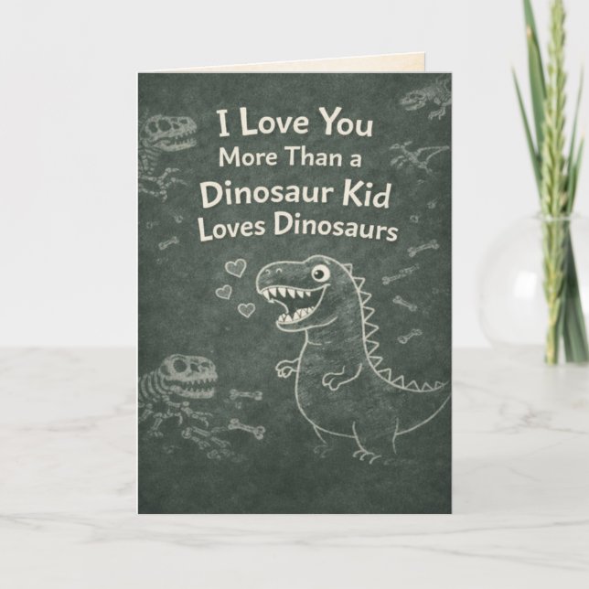 Carte Dinosaur Lover  (Devant)