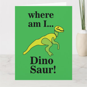 Carte Dinosaur Où suis-je Drôle