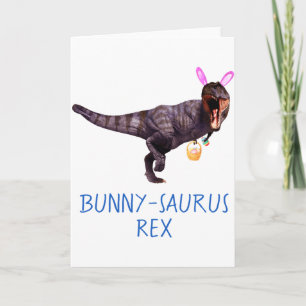 Carte Dinosaur Pâques Lapin T Rex Tyrannosaurus Drôle T