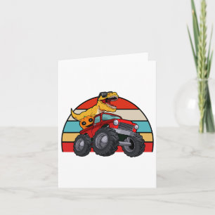 Carte Dinosaur Riding Monster Truck Lazy Halloween Costu