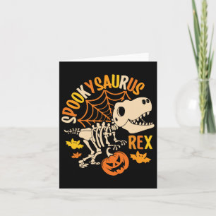 Carte Dinosaur T Rex Boo Costume d'Halloween Drôle Citro
