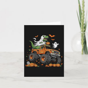 Carte Dinosaur T-rex équitation Monster Camion Halloween