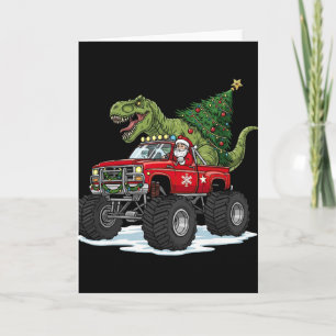 Carte Dinosaur T Rex Noël Santa Garçons Hommes Filles Xm
