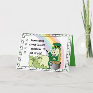 Carte Dinosaure de Saint-Patrick