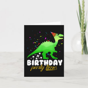 Carte Dinosaure Humoristique et Attachant d'Anniversaire