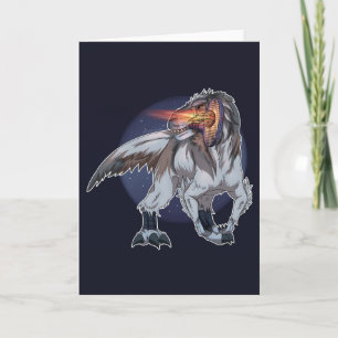 Carte Dinosaure Jouer Au Tennis