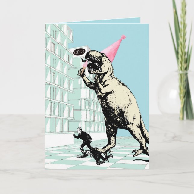 Carte Dinosaure Party ! (Devant)