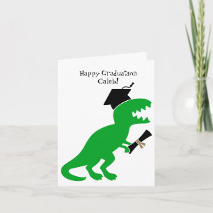 Carte Dinosaure personnalisé maternelle Graduation