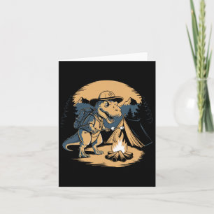 Carte Dinosaure Scouting Camping Pour Enfants Garçons Fi