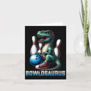 Carte Dinosaure T-rex Bowling Graphic Dino Dino Bowler K