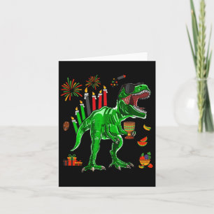 Carte Dinosaure T-rex Joyeux Kwanzaa Sept Principes de K