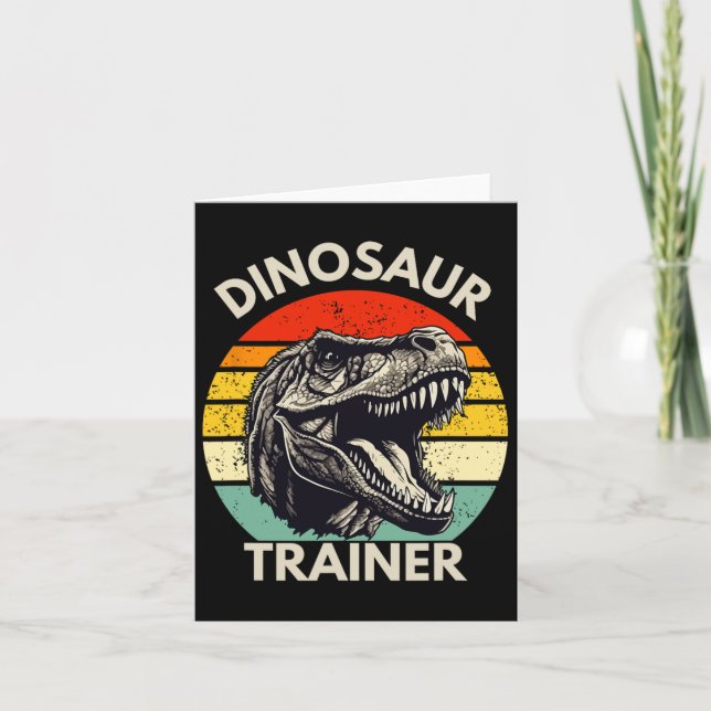 Carte Dinosaure Trainer Retro Halloween Costume Pour Adu (Devant)