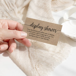 Carte d'insertion d'affichage de script rustique K